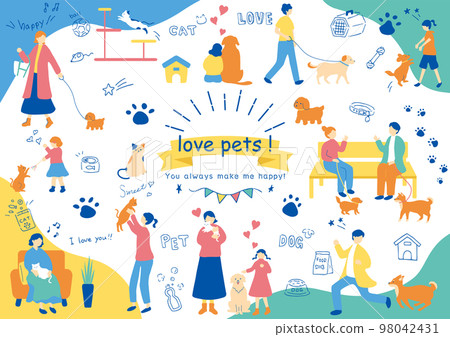 喜歡和寵物一起生活的人 98042431