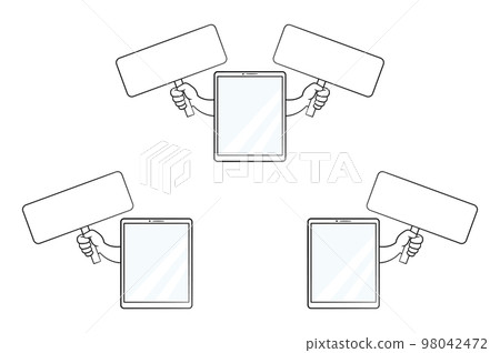 Set of tablets with square board Set of tablets with square board 98042472