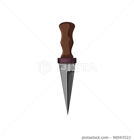 blade medieval weapon cartoon vector illustration 98043522