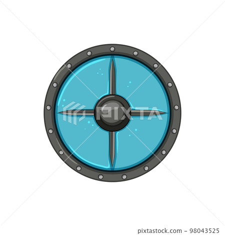 aged medieval shield cartoon vector illustration aged medieval shield cartoon vector illustration 98043525