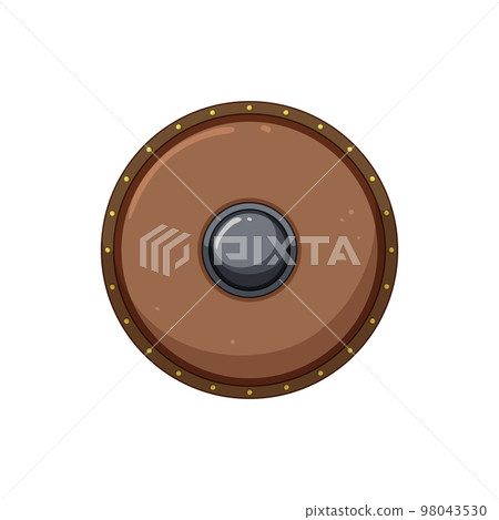 antique medieval shield cartoon vector illustration 98043530