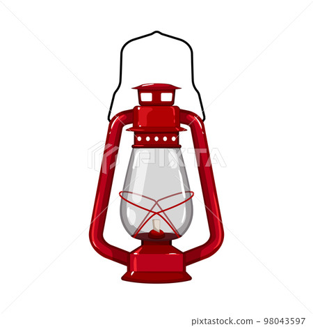 ancient kerosene lamp cartoon vector illustration ancient kerosene lamp cartoon vector illustration 98043597