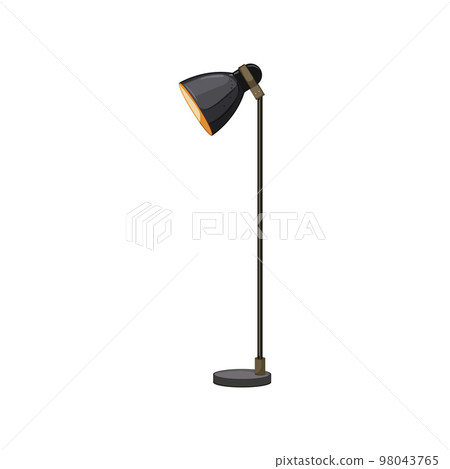 interior floor lamp cartoon vector illustration 98043765
