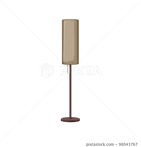decoration floor lamp cartoon vector illustration 98043767
