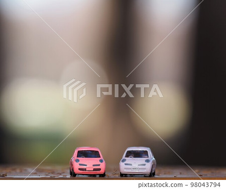 Scenery with minicar Autumn scenery and March Scenery with minicar Autumn scenery and March 98043794