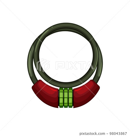 outdoor bicycle lock cartoon vector illustration 98043867