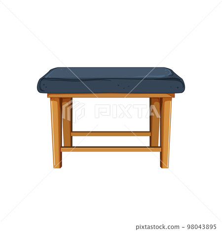 furniture bench bedroom cartoon vector illustration furniture bench bedroom cartoon vector illustration 98043895
