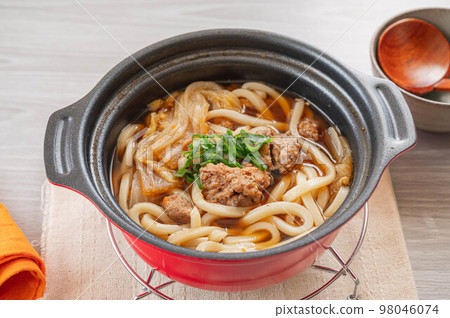 Chicken Meatballs and Chinese Cabbage Udon 98046074