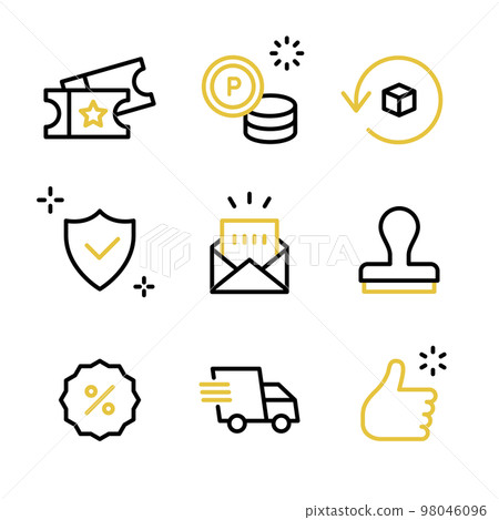 促銷、促銷、在線購物圖標集 98046096