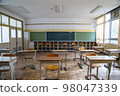 quiet classrooms and desks 98047339
