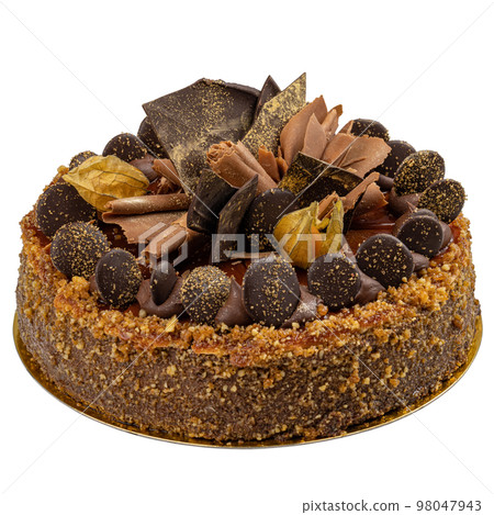 Chocolate cake with nuts Chocolate cake with nuts 98047943