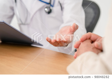 Medical image face-to-face hand 98048282