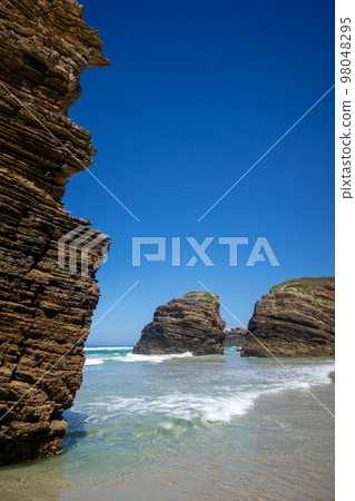 As Catedrais beach - Beach of the Cathedrals - Galicia, Spain As Catedrais beach - Beach of the Cathedrals - Galicia, Spain 98048295