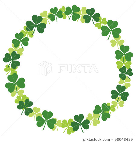 三葉草圓形框架圖 98048459