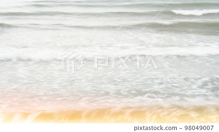 Real photo sea water waves, abstract background, nature power, pale grey light contrast matte more tone in stock 98049007