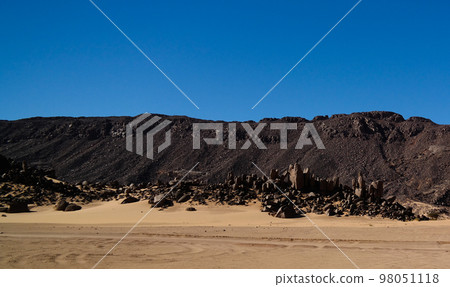 desert landscape El Berdj canyon in Tassili NAjjer National Park, Algeria desert landscape El Berdj canyon in Tassili NAjjer National Park, Algeria 98051118