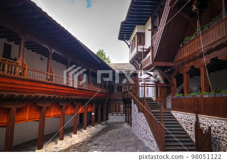 View to Bigorski Monastery St John the Baptist, ,Rostusha, North Macedonia 98051122