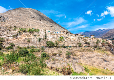 Mountain nature of South America in Peru Mountain nature of South America in Peru 98051304