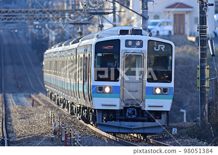 Chuo Main Line Shiotsu-Uenohara JR East Series 211 N608 formation (Nagano) Chuo Main Line Shiotsu-Uenohara JR East Series 211 N608 formation (Nagano) 98051384