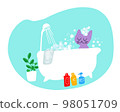 Cat in bathing 98051709