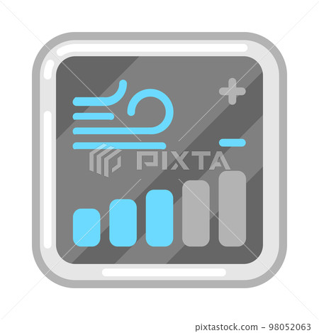 Illustration of air conditioner remote control screen. Icon or image for industry and business. Illustration of air conditioner remote control screen. Icon or image for industry and business. 98052063