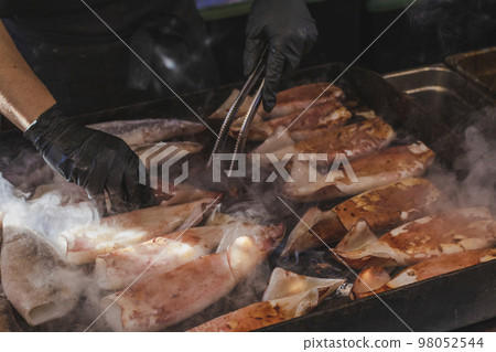 Ennichi grilled squid stall Ennichi grilled squid stall 98052544
