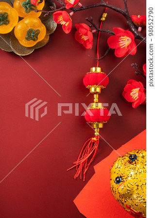 chinese new year chinese new year red envelope decoration background 98052790