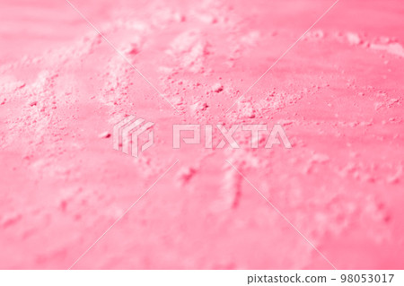 Defocus abstract background viva magenta. Color of the year. Pantone. Sprinkled wheat flour circle, round spot on white background. Top view on blackboard. Baking concept, cooking dough. Out of focus Defocus abstract background viva magenta. Color of the year. Pantone. Sprinkled wheat flour circle, round spot on white background. Top view on blackboard. Baking concept, cooking dough. Out of focus 98053017