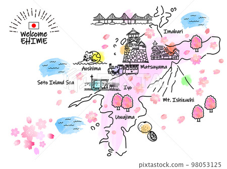 春季愛媛縣旅遊景點簡筆劃插圖圖 春季愛媛縣旅遊景點簡筆劃插圖圖 98053125