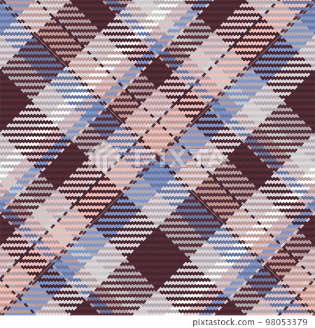 Seamless pattern of scottish tartan plaid. Repeatable background with check fabric texture. Vector backdrop striped textile print. 98053379
