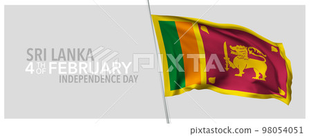 Sri Lanka happy independence day greeting card, banner with template text vector illustration Sri Lanka happy independence day greeting card, banner with template text vector illustration 98054051