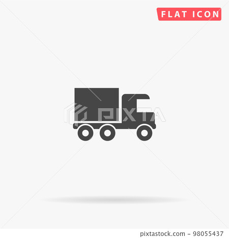 Truck flat vector icon Truck flat vector icon 98055437