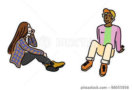 Sitting person set Fall/Winter 98055956
