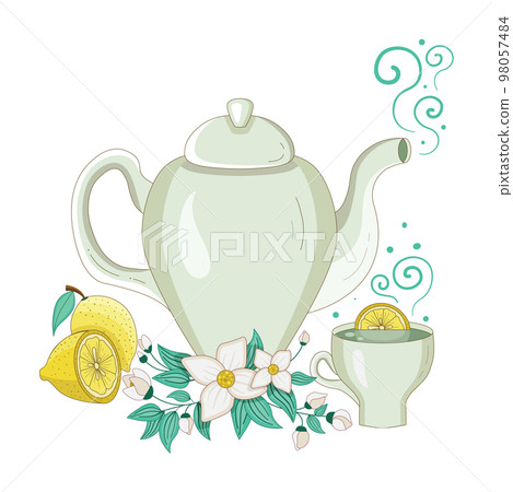Jasmine Organic Tea Kettle with Sliced Lemon 98057484
