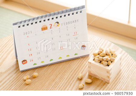 Setsubun day and calendar Setsubun day and calendar 98057930