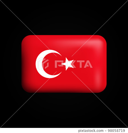2 x 3D Domed Turkey Turkish Flag Stickers for Car Bumper