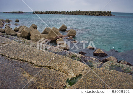 冬天的富山灣海岸 冬天的富山灣海岸 98059101