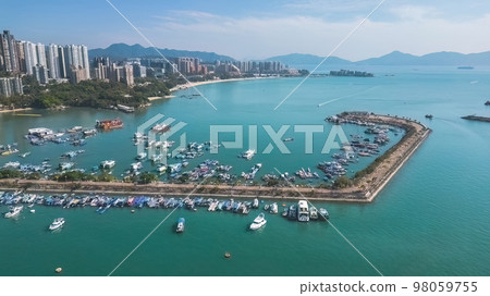 a landscape Castle Peak Bay, hong kong 6 Jan 2022 98059755