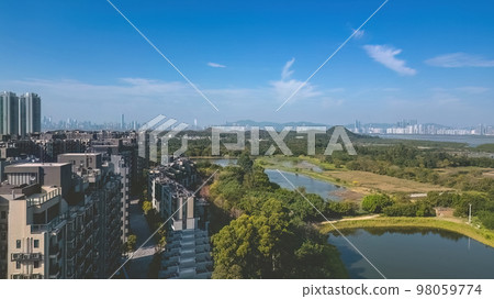 6 Jan 2023 the landscape of Fung Lok Wai Fish Pond 98059774