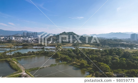 6 Jan 2023 the landscape of Fung Lok Wai Fish Pond 98059775