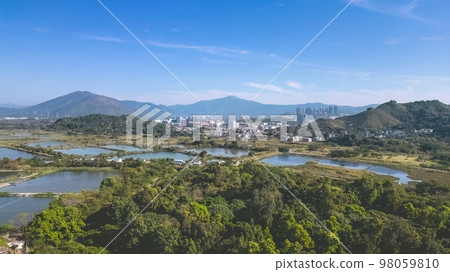 6 Jan 2023 the landscape of Fung Lok Wai Fish Pond 98059810