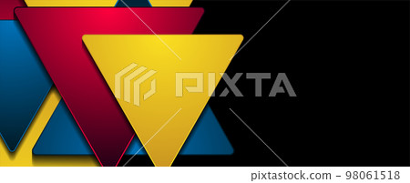 Colorful geometric abstract background with triangles Colorful geometric abstract background with triangles 98061518