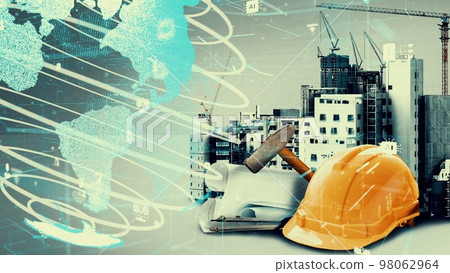 Innovative architecture and inventive civil plan building construction project 98062964