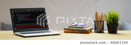 Software development programming on computer screen for modish application Software development programming on computer screen for modish application 98063194