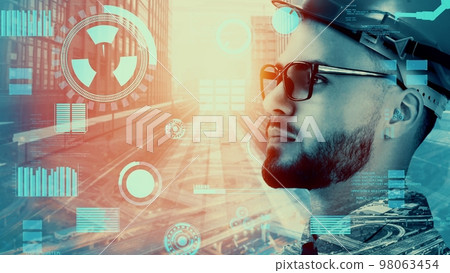 Future building construction and inventive engineering project 98063454