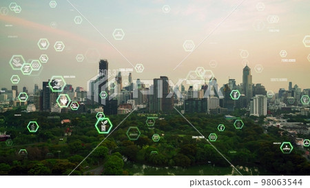 Green city technology shifting towards sustainable alteration concept Green city technology shifting towards sustainable alteration concept 98063544