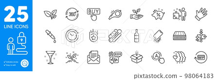 Outline icons set. Startup concept, Helping hand and Loyalty star icons. Full rotation, Refund commission, Ab testing web elements. Lock, Hand, Strategy signs. Block diagram, Mattress. Vector Outline icons set. Startup concept, Helping hand and Loyalty star icons. Full rotation, Refund commission, Ab testing web elements. Lock, Hand, Strategy signs. Block diagram, Mattress. Vector 98064183