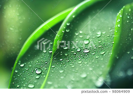 Green leaf background close up view. Nature foliage abstract. Beautifule leave texture. Green leaf background close up view. Nature foliage abstract. Beautifule leave texture. 98064909