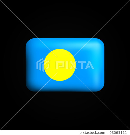Palau Flag 3D Icon. National Flag of Palau 98065111