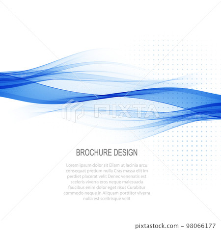 Abstract white background, blue wave transparent lines background, design element Abstract white background, blue wave transparent lines background, design element 98066177